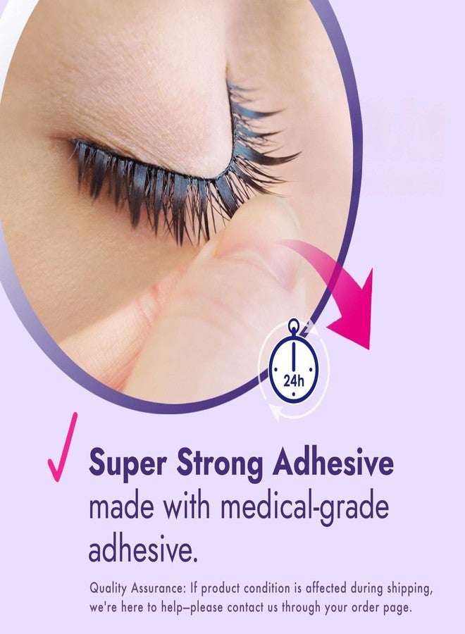D-UP False Eyelash Glue for Sensitive Eyes, Clear Lash Glue for Eyelash Extensions, Waterproof Eyelash Adhesive for Sweat Resistant & Long Lasting Hold, Medical Grade from Japan, EX 552 Made in Korea - Image 2
